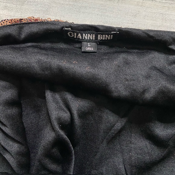 Gianni Bini Green & Gold sequin night out dress - Picture 6 of 7